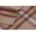 Mid Century Teifi Valley Welsh plaid CP16 Buff & Strawberry - 
